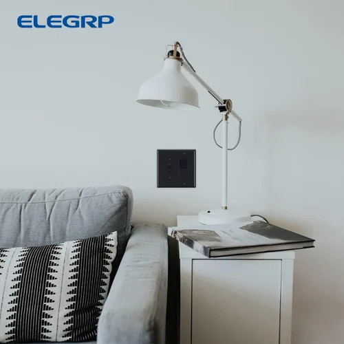Miniatura 5 de ELEGRP - Placa de pared combinada de 2 ventanas, interruptor de luz de palanca de 1 banda, 1 dispositivo decorador/GFCI, placas de pared combinadas