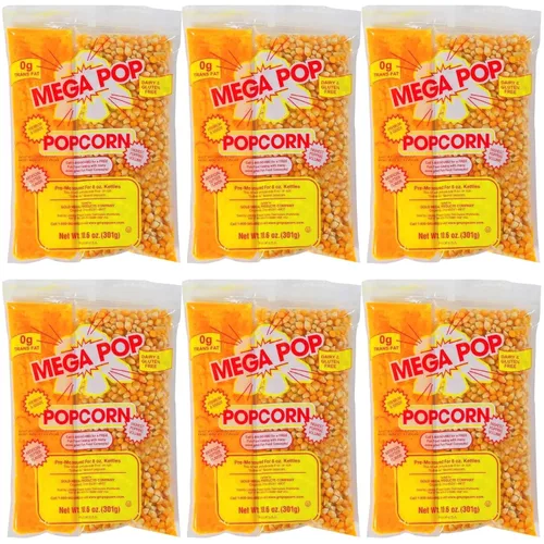 Miniatura 6 de Mega-pop Popcorn 1 unidad, kit de aceite y sal con aceite de coco, palomitas de maíz saborizadas, kits de mantequilla de maíz/aceite/sal, 8 onzas