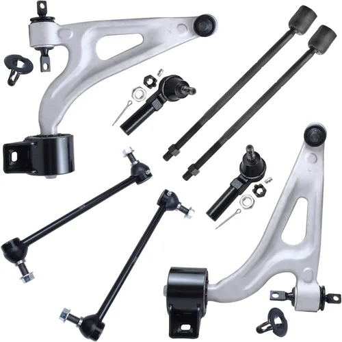Miniatura 128 de Detroit Axle - Kit de brazos de control de extremo delantero de 8 piezas para Dodge Dakota 00-04, Durango 00-03, 4 brazos de control superior e