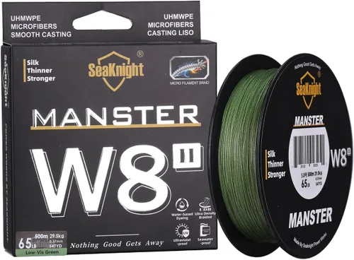 SeaKnight W8 II 8 hebras trenzadas líneas 164 yardas/328 yardas/547 yardas de polietileno liso trenzado multifilamento líneas de pesca de carpas