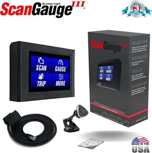 Miniatura 9 de ScanGauge 3 Todo Nuevo Lector de Código OBD2 con Pantalla Táctil, Medidores Digitales y Computadora de Viaje con Actualizaciones WiFi SG3