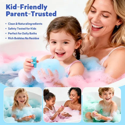 Miniatura 3 de 40 bombas de baño para niños con sorpresa en el interior, set de regalo de juguetes de animales del océano y la selva con ingredientes naturales