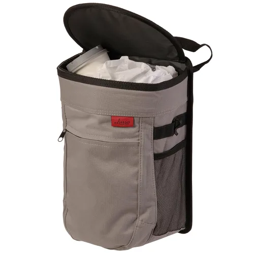 Lusso Gear - Basurero para automóvil a prueba de derrames, cubo de basura colgante de 2.5 galones, para hombres y mujeres, interior extraíble,