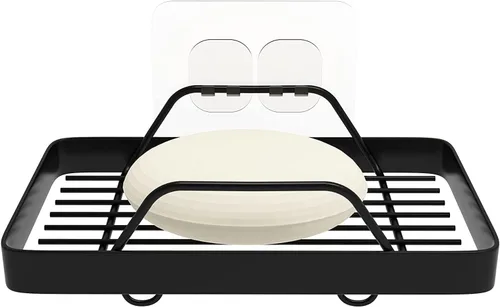 Miniatura 8 de KINCMAX Jabonera adhesiva de alta calidad para pared de ducha, jabonera de barra sin taladros para almacenamiento de baño, organizador de jabón