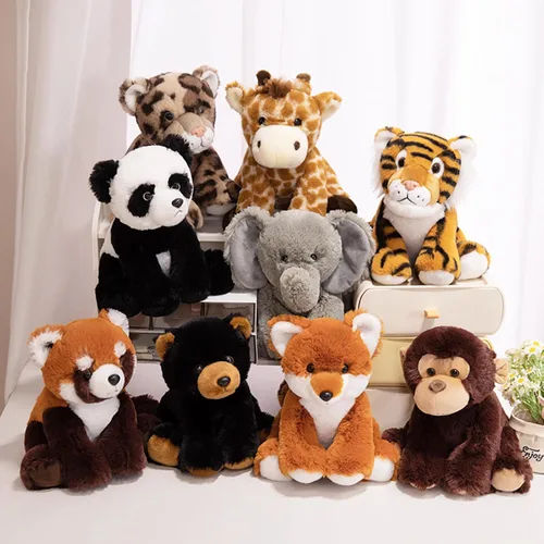 Miniatura 7 de Ditucu Peluche de oso negro de 8 pulgadas, lindos juguetes de peluche realistas, ultra suaves, regalos para niños