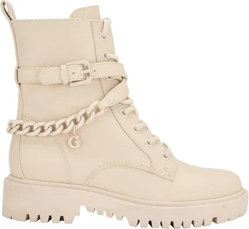 Miniatura 3 de GUESS US Olisie - Botas de utilidad con hebilla para mujer, Charol negro