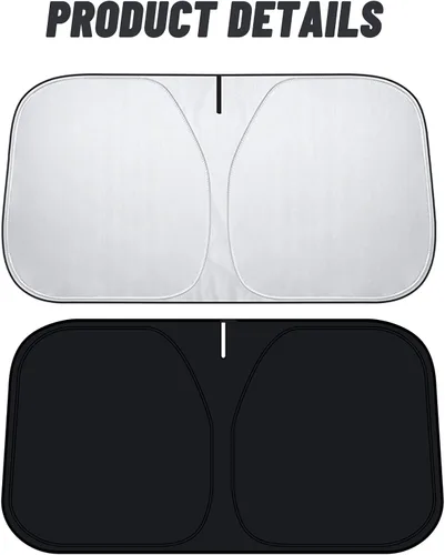 Miniatura 7 de D-Lumina Parasol para parabrisas Dodge RAM 1500 2019-2024 2025, parasol para ventana delantera, protector de visera para RAM 1500 CrewCab, camioneta