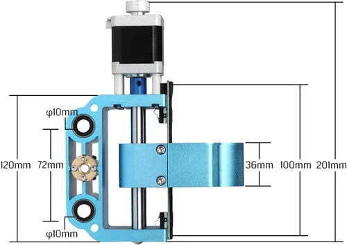 Miniatura 7 de Genmitsu Kit de montaje de eje Z de aluminio mejorado V2, con soporte de motor de husillo para husillo 775 y husillo de 300-500W, soporte de husillo
