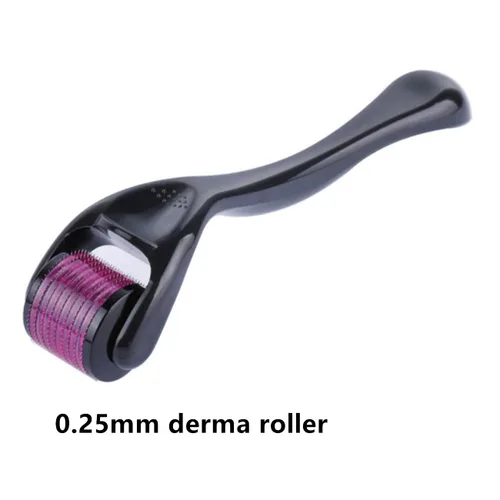 Miniatura 3 de Derma Roller 0.25mm para barba capilar, piel facial y cara, rodillo de titanio de 540 agujas, instrumento cosmético de belleza
