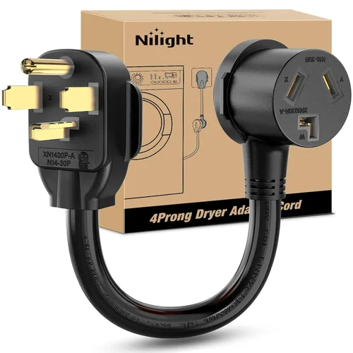 Miniatura 21 de Nilight - 50033R Adaptador de enchufe RV de 18 pulgadas, 50 amperios a 30 amperios, adaptador eléctrico de Dogbone de alta resistencia con mango 115G