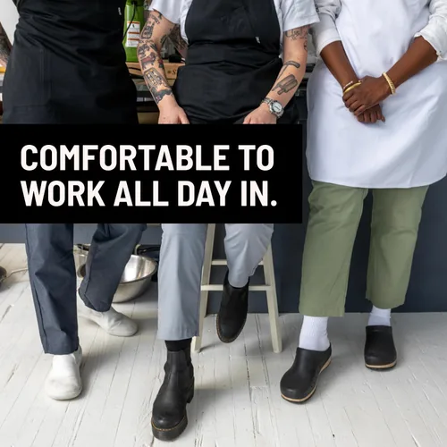 Miniatura 5 de TILIT Delantal sin arrugas, talla única, delantal de chef premium con bolsillos, delantal unisex para hombres y mujeres, diseño de calidad