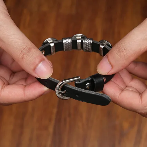 Miniatura 5 de HZMAN Pulseras vikingas trenzadas de cuero para hombres y niños, estilo nórdico, vintage, árbol de la vida, pulsera de talismán, regalo de joyería