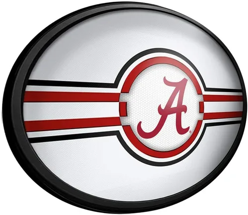 Miniatura 2 de The Fan-Brand NCAA Alabama Crimson Tide: Letrero de pared ovalado con luz – Decoración de fútbol, baloncesto, béisbol y deportes universitarios