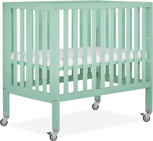 Miniatura 12 de Dream On Me Jett Portable Mini Crib, Non-Full Size Baby Crib for Small Spaces, 3 Mattress Heights, Compact Travel Design, Includes Mattress