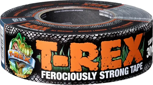 Miniatura 2 de Cinta Adhesiva T-Rex de Servicio Pesado con Respaldo Resistente a los Rayos UV e Impermeable para Reparaciones Ferozmente Fuertes, 1.88" x 30 Gris