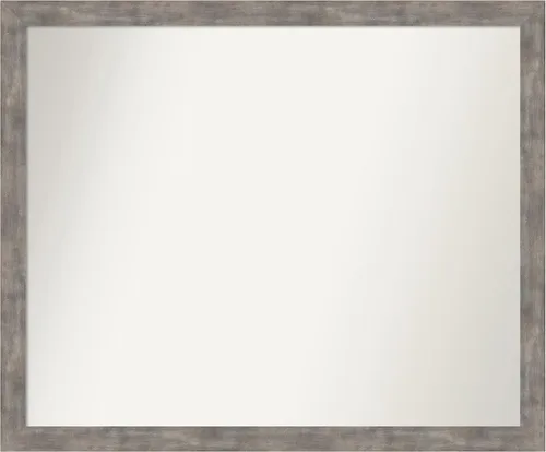 Miniatura 187 de Amanti Art Silver Bathroom Mirror for Over Sink, 24x49 Custom Made Marred Pewter Rectangle Vanity Mirror, Oversize Casual Wood Frame, Hangs Estaño