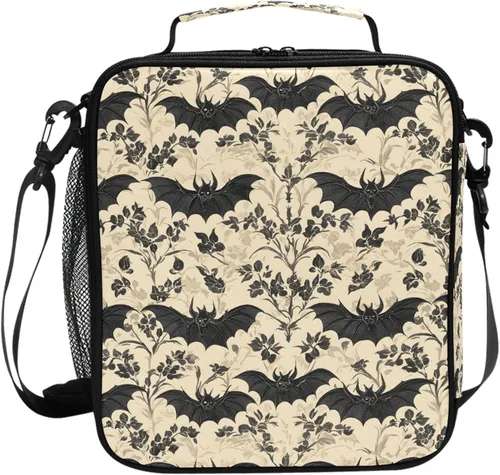 Miniatura 27 de MNSRUU Bolsas de almuerzo para niños y niñas, Doodle Kawaii Conejo, reutilizable, aislada, kit de bolsa térmica para comidas, bolsa organizadora