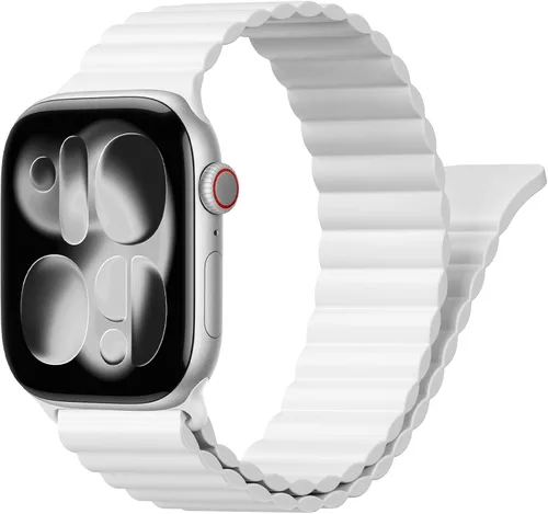 Miniatura 28 de BXUXOHS - Bandas deportivas magnéticas para Apple Watch de 40mm, 38mm, 41mm, 42mm, 44mm, 45mm, 46mm, iWatch para mujeres y hombres, correa