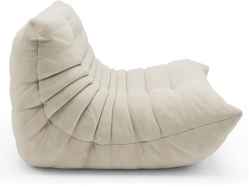 Miniatura 9 de Puf Togo sin comprimir de alta gama para adultos, sofá de espuma viscoelástica con tela suave, cómodo sillón de sala junto a la chimenea para sala