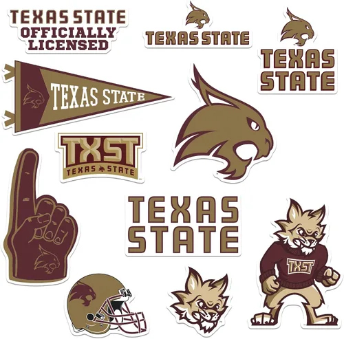Miniatura 12 de Mississippi State University - Paquete variado de 10 calcomanías de vinilo grandes de lujo, para laptop, botella de agua, álbumes de recortes