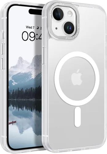 Miniatura 26 de BENTOBEN Funda para iPhone 15, funda para iPhone 15 compatible con MagSafe, funda magnética mate translúcida a prueba de golpes para mujeres
