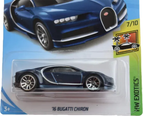 Miniatura 2 de Hot Wheels Exotics 7/10 '16 Bugatti Chiron 236/250, azul