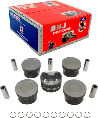 DNJ P3137 Juego de pistones estándar para Chevrolet 2007-2012, GMC, Hummer, Isuzu Canyon, Colorado, H3 3.7L L5 20V DOHC 3654cc