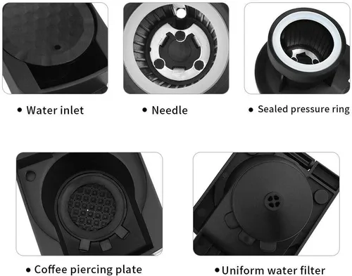 Miniatura 5 de Convertidor para máquina Dolce Gusto para preparar cápsulas de café Nespre**so, adaptador de Dolce Gusto a Nespre**so Compatible con: Dolce Gusto