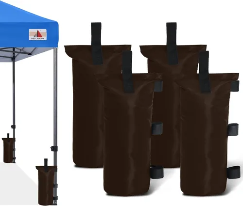 Miniatura 13 de ABCCANOPY Bolsas de Arena para Carpa Extra Grandes de 150 Libras, Paquete de 4, Negro (Sin Arena)