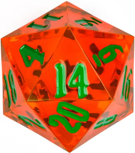 Miniatura 9 de 55mm dados DND de 20 lados, dados gigantes D20 D&D poliédricos grandes D20 con caja de regalo para Dungeons and Dragons, juegos de mesa RPG