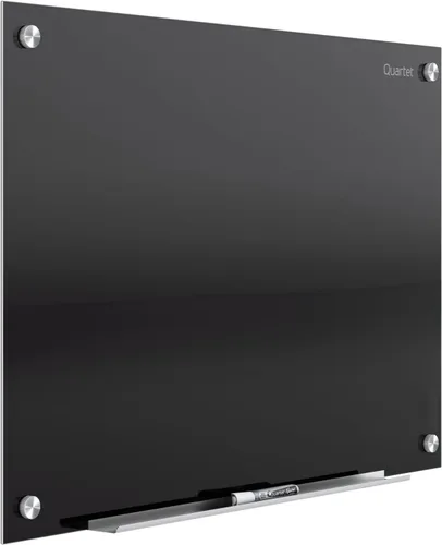 Miniatura 9 de Quartet - Pizarra blanca de vidrio magnética de borrado en seco, pizarra de cristal de 72" x 48" para pared, Infinity, negra (G7248B)