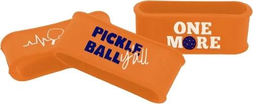 Miniatura 27 de Palms-O-Aces Juego de 3 bandas de agarre para paleta de pickleball – Bandas de silicona para paletas de pickleball para asegurar sobreempuñaduras e