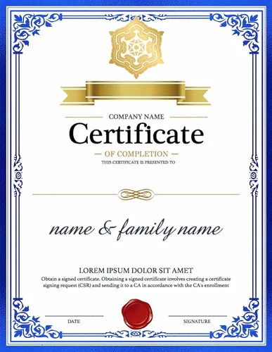 Miniatura 6 de Papel de certificado profesional de 8.5 x 11 pulgadas para impresión, papel de diploma, papel de certificados de premio, 80 libras, 15 unidades, Azul