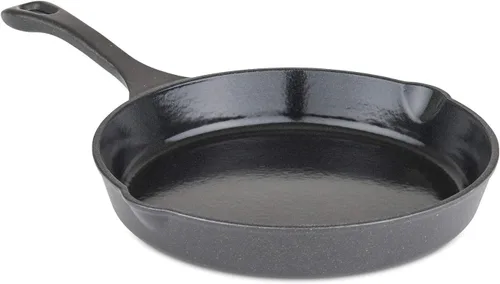 Sartén de Hierro Fundido Viking, Sartén para Freír Esmaltada de 10 Pulgadas, Utensilios de Cocina, Carbón