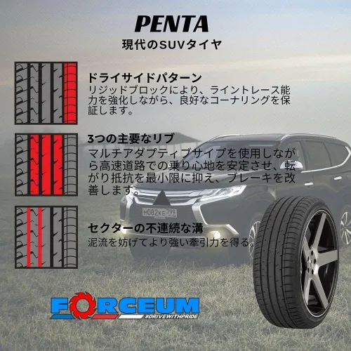 Miniatura 7 de Forceum - Penta - Neumático radial de touring para camión/SUV para todas las estaciones - 265/60R18 265/60/18 265/60-18 114V, índice de carga XL 4