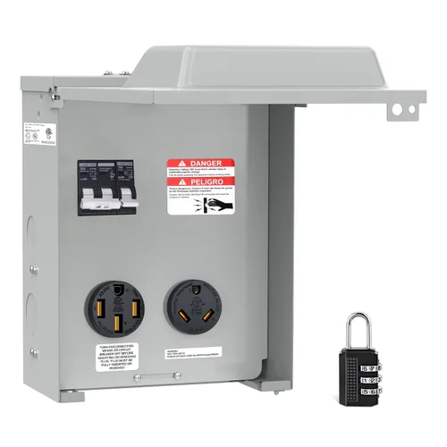 Miniatura 15 de Nilight Caja de Salida de Energía para RV de 30AMP, Receptáculo NEMA TT-30R de 125V, Servicio Pesado, Preperforado, Listado ETL, Caja Cerrada Caja