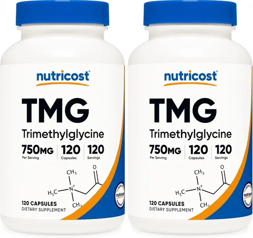 Miniatura 7 de Nutricost TMG (trimetilglicina) 750 mg, 120 cápsulas