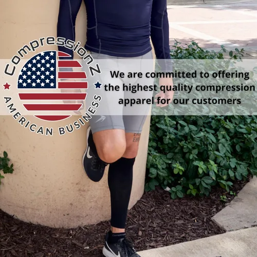 Miniatura 3 de CompressionZ Calf Compression Sleeves for Men & Women Running Shin Splint Support - Footless Socks Varicose Pain Relief