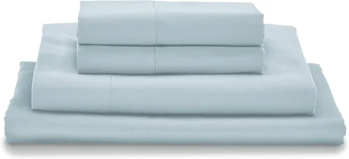 Miniatura 9 de Sábanas MyPillow Giza Dreams, 100% algodón egipcio Giza certificado, bolsillo profundo, tejido de satén [Individual, Azul Verde Floral]