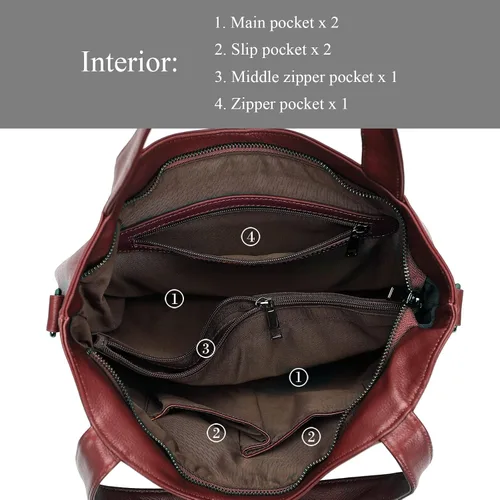 Miniatura 6 de CHERISH KISS Bolsos de cuero y bolsos de mano para mujer