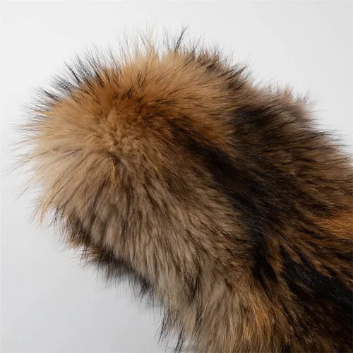 Miniatura 5 de Genuinas pieles curtidas naturales de mapache con pelaje clasificado de grado 1, pieles reales de mapache para atado de moscas, artesanías, abrigos