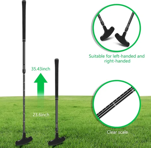 Miniatura 2 de Golf Putter, Golf Putters for Men & Women, Mini Putter, Club Golf Set, Bucket Golf Game, Two-Way Putters Includes Ball, Cup with Flag