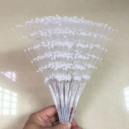 Miniatura 2 de BetterJonny - 100 palitos de perlas, cuentas de 0.118 pulgadas (0.118 in), cuentas creativas de tallos de perlas, tallos de cuentas florales
