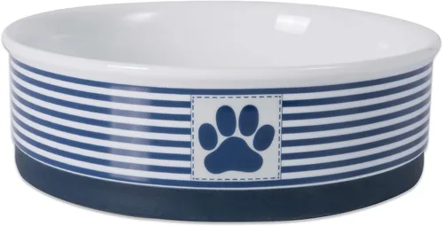 Miniatura 18 de DII Hueso seco Bol mascota de cerámica para comida & agua, con borde de silicona para antideslizante Pequeño, Mediano, Grande Perros y Gatos, L, Gris