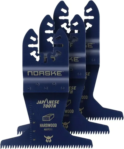Miniatura 8 de Norske Tools NOTP273 - Cuchillas oscilantes para múltiples herramientas de 1-1/4 pulgadas (3 unidades), ajuste universal para cortar madera y madera
