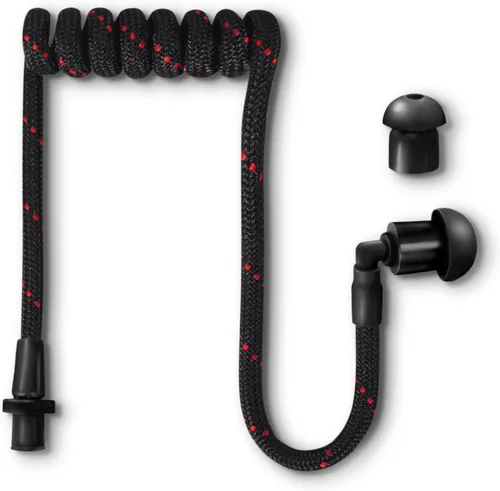 Miniatura 22 de Tubeez Walkie Talkie Auricular con tapones negros para los oídos – Tubo roscado de bloqueo de humedad que se adapta a cualquier auricular de radio