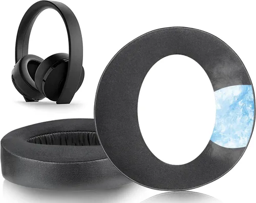 Miniatura 12 de SOULWIT Almohadillas de repuesto para auriculares Sony New Gold Wireless PlayStation PS4 (versión 2018), almohadillas con espuma de alta densidad