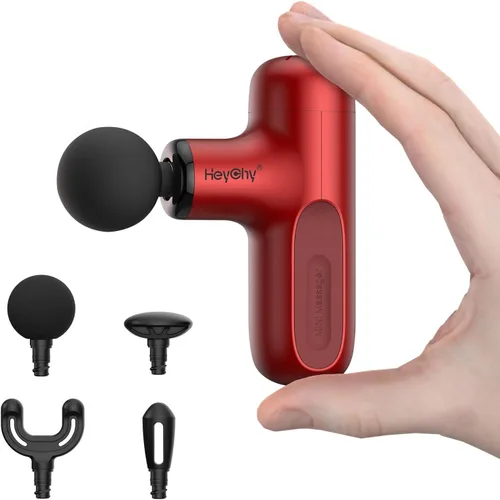 Miniatura 10 de HEYCHY Pistola de masaje Super Mini, masajeador de percusión para músculos de tejidos profundos, pistola de masaje compacta para deportes y viajes