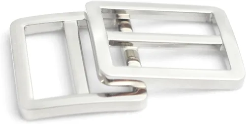Miniatura 20 de Ganchos giratorios de metal con anillos en D y hebillas deslizantes para bolso arcoíris Tri-Glides..