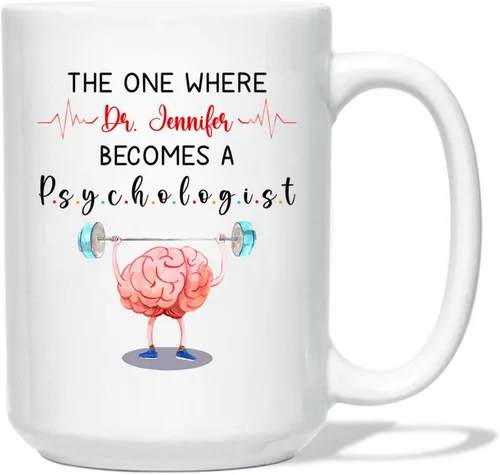 Miniatura 22 de Taza de café personalizada, regalo para graduación de psicólogo, My Degree in Psychology Makes Me Hight Qualified To Judge Everyther, taza de café